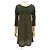 Vestido de bordado de coliflor ISSEY MIYAKE Verde Caqui