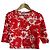 Top corto Medi FLOWER CAMO de Kenzo Blanco Roja