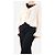 Autre Marque Cremfarbener Cashmere-Cardigan mit Rüschen - Größe M Roh - Ansicht 3
