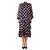 Autre Marque Schwarzes Polka-Dot-Midi-Kleid mit Rüschen im Tie-Dye-Design - Größe UK 12