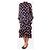 Autre Marque Schwarzes Polka-Dot-Midi-Kleid mit Rüschen im Tie-Dye-Design - Größe UK 12 - Ansicht 3