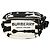 Belt bag in nylon con stampa zebra bianca e logo Burberry Bianco