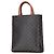 Céline Cabas vertical en toile enduite Triomphe petit modèle marron de Celine Marron foncé - vue 2