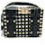 Vintage Schultertasche mit Gingham-Muster Medusa von Versace Schwarz Weiß Gelb  - Ansicht 2