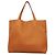 Borsa Tote Hermès Double Sens 45 D'oro Arancione