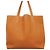 Borsa Tote Hermès Double Sens 45 D'oro Arancione - vista 10