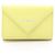 Everyday Cartera Mini Tri-Fold de Cuero Amarillo Balenciaga