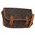 Louis Vuitton Sac Gibeciere Messenger Bag Monogram Canvas PM Braun