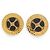 Céline VINTAGE CELINE GROSSE RUNDE GOLDMETALL OHRRINGE Golden