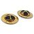 Céline VINTAGE CELINE GROSSE RUNDE GOLDMETALL OHRRINGE Golden - Ansicht 3