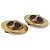 Céline VINTAGE CELINE GROSSE RUNDE GOLDMETALL OHRRINGE Golden - Ansicht 4