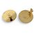 Céline VINTAGE CELINE GROSSE RUNDE GOLDMETALL OHRRINGE Golden - Ansicht 5