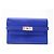 Hermès HERMES KELLY MEDIUM FOLDABLE WALLET MYSORE GOAT LEATHER BLUE