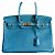 Hermès Birkin 35 Blu Izmir in pelle Taurillon Clemence