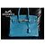 Hermès Birkin 35 Blu Izmir in pelle Taurillon Clemence - vista 2