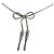 Collana Pendente CD Bow in Metallo con Cristallo Christian Dior - vista 2