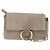 Chloé Borsa a Spalla Faye in Pelle e Camoscio - Piccola Beige
