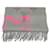 Louis Vuitton Monogram Echarpe Reykjavik Fringe Scarf Brown Pink Cashmere  ref.2573953