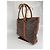 Borsa Tote Sac Weekend PM in pelle Monogram Louis Vuitton marrone 291 - vista 6