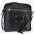 Borsa messenger in pelle con zip frontale Gucci Nero