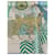 Edición muy limitada (100 ejemplares) bufanda Hermès 90 "Paraíso precioso" Azul Verde - vista 10