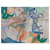 Edición muy limitada (100 ejemplares) bufanda Hermès 90 "Paraíso precioso" Azul Verde - vista 17