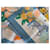 Edición muy limitada (100 ejemplares) bufanda Hermès 90 "Paraíso precioso" Azul Verde - vista 4