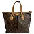Braune Lederhandtasche Louis Vuitton Palermo PM - Ansicht 3