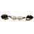 Orecchini in perla finta con motivo Coco Mark vintage di Chanel Nero Bianco D'oro - vista 3