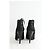 Saint Laurent Stivali in pelle nera con lacci Nero - vista 2