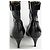 Prada Botas de hebilla de cuero charol negro - vista 2