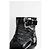 Prada Botas de hebilla de cuero charol negro - vista 4