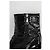 Prada Botas de hebilla de cuero charol negro - vista 5
