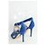 Jimmy Choo Tacchi in camoscio blu - vista 2