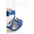 Jimmy Choo Tacchi in camoscio blu - vista 3