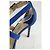 Jimmy Choo Tacchi in camoscio blu - vista 5