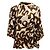 Blusa de crepé impresa marrón / beige de Dries Van Noten Castaño