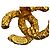 Orecchini vintage Chanel con motivo Coco Mark D'oro - vista 2
