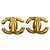 Orecchini vintage Chanel con motivo Coco Mark D'oro - vista 5
