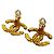 Orecchini vintage Chanel con motivo Coco Mark D'oro - vista 6
