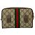 Borsa a Spalla in Pelle Ophidia GG Supreme di Gucci Marrone Rosso Verde - vista 3