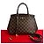 Borsa 2 in 1 in pelle Damier Rivoli BB di Louis Vuitton Marrone