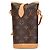 Borsa a Spalla Monogram Fold Me Pouch Louis Vuitton Marrone - vista 2