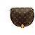 Borsa a Spalla Tambourin Monogram Louis Vuitton Marrone
