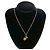 Collana con motivo a cuore Coco Mark di Chanel D'oro Metallico - vista 2
