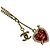 Collana con motivo a cuore Coco Mark di Chanel D'oro Metallico - vista 4