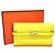Portafoglio Kelly Hermès in pelle Epsom Giallo