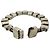 Bracciale a catena quadrata in argento 925 Gucci Metallico - vista 4