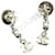 Orecchini Chanel Coco Mark Quadrifoglio Argento Metallico