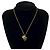 Collana con motivo a cuore Coco Mark di Chanel D'oro Metallico - vista 2